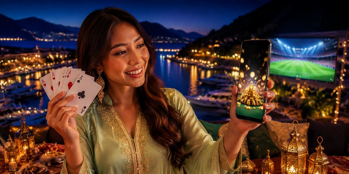 Football fans in Langkawi enjoying the sports betting experience during Hari Raya celebrations