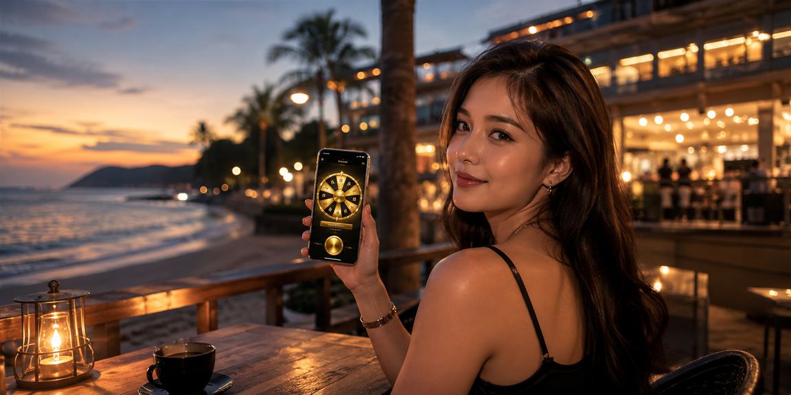 Meja Roulette gaya Melayu Penang dengan pemain aktif